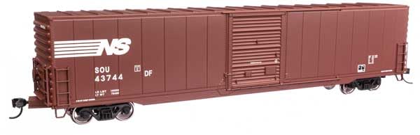 Walthers Mainline 910-3366 HO Scale 60' Pullman-Standard Single Door Auto Parts Boxcar - Ready to Run - Norfolk Southern SOU #43744
