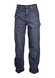 Lapco FR P-INDC10 38X30 100% Cotton Flame-Resistant Modern Carpenter Jeans, Medium Washed Denim, 38'...