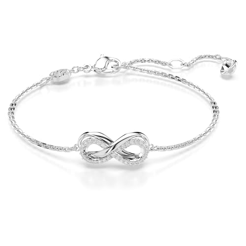 Swarovski Hyperbola Bracelet, Clear Infinity Motif Adorned with a Pavé of Crystals in a Rhodium-Finished Setting, Part of the Hyperbola Collection