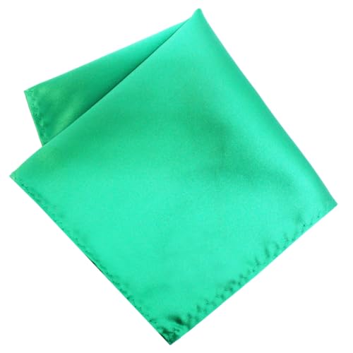 Image of LEONARDI Men's Solid Pocket Square & Pocket Square Holder For Men's Combo | Microfiber | 30cm x 30cm | Pack of 2
