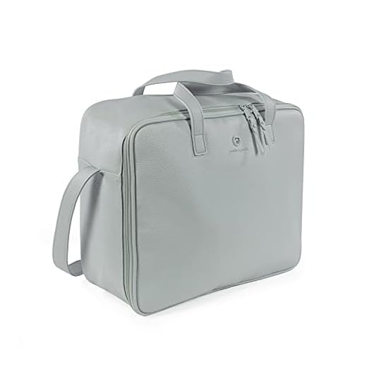 Pasito a Pasito. Maleta de Clínica Yummi. Bolsa de Maternidad Útil para Llevar al Hospital o Clínica. Organizador Fabricado en Polipiel. Color verde