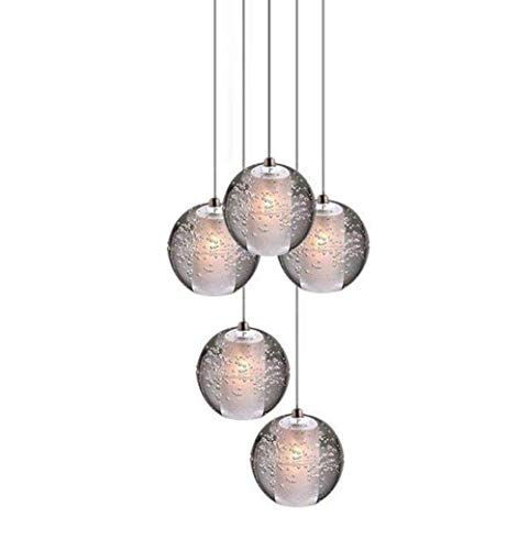 Suspension cristal G4 luminaire de cuisine et salle à manger ambiance nordique