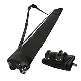 dekayaker Sac de ski rembourré à roulettes pour voyage en avion, le sac de ski rembourré p...