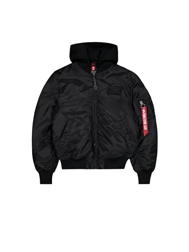 Alpha Industries Herren MA-1 TT Two Tone Hood Bomberjacke, Black, L