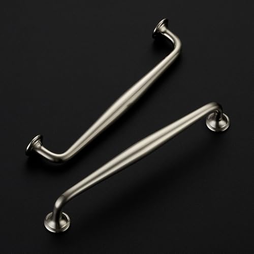 Image of Ravinte 20 Pack 6-1 /4 Inch Brushed Nickel Kitchen Cabinet Handles Solid Zinc Alloy Cabinet Pulls Cupboard & Drawer Handles