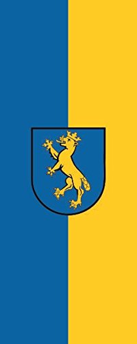 U24 Fahne Flagge Biberach an der Riß im Hochformat Premiumqualität 120 x 300 cm