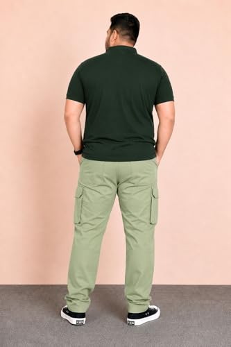 Image of INKKR Men Plus Size Cargo Pants || Plus Cargo Pants Cotton || 2XL-6XL
