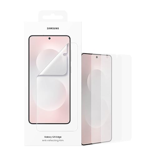 Image of Samsung Galaxy S25 Edge Anti-reflecting Film, Phone Screen Protector, Increased Visibility, Dust and Fingerprint Protection, Anti-Scratch, EF-US937CTEGUS, Transparent