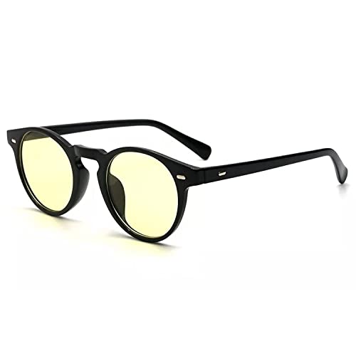 Image of Dervin UV Protected Small Shape Rivet Round Sunglasses for Men and Women