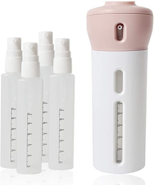 Peyx 4 In 1 Travel Dispenser Bottle Set Travel Refillable Toiletry Kit Cosmetic Containers Set Plastic Leak Proof Travel Size Toiletries Liquid Lotion Container (Multi Color), 10 Milliliter (B0B727TNL9) Amazon Price History, Amazon Price Tracker