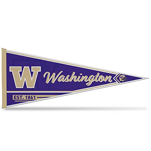 Rico Industries NCAA Washington Huskies Classic 12 x 30 Felt Wall Dcor Pennant - Great for Home/Bed Room/Man Cave Dcor