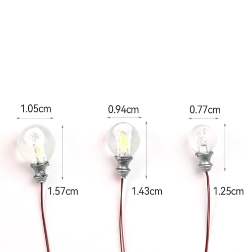 Mini ampoules LED blanc chaud Harilla pré-câblées pour maillage maison de poupée x10