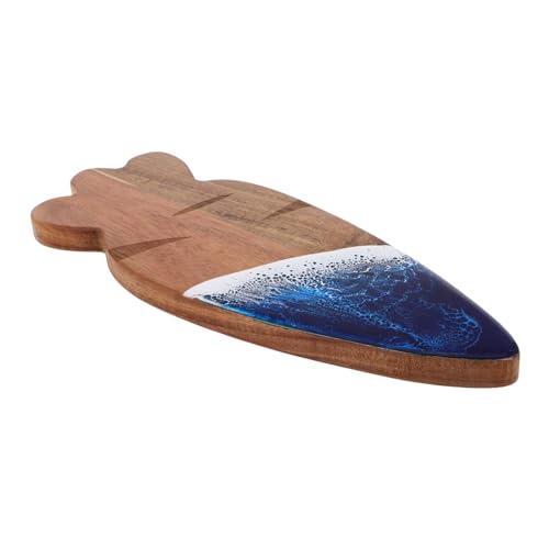 SHOWERORO Tabla De Cortar Ondulada Mini Tabla De Cortar Tabla De Surf Forma Animal Tabla De Cortar Zanahoria Tabla Desnatada Tablas De Cortar Para Cocina Rovy Tabla Para Servir Madera