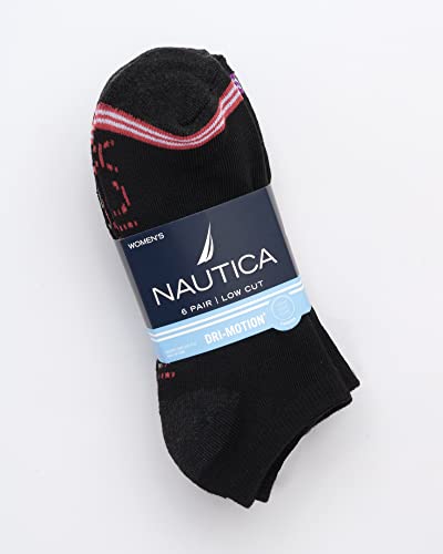 Nautica Womens Low Cut Socks - 6 Pack Breathable Cushioned Athletic Performance No Show Socks for Women (Sizes: 4-10)2