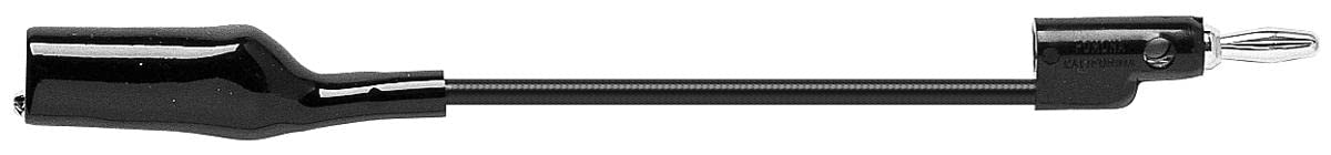 Cordon de mesure Pomona 1166-60-0 avec pince crocodile et fiche banane 4mm noir