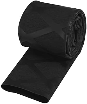 Weilan 35mm X-Tube Heat Shrink Sleeve Wrap Tubing for Fishing Rod Grips with Non Slip Waterproof and Insulation Lengths Durable Repair39(1M,Black)