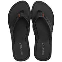 AX BOXING Chanclas Mujer Flip Flop PU Cuero Simple Elegante Sommer Sandalias Verano Suave Ligeras Playa Vacaciones Antideslizantes Tamaño 36-41 (NegroP1807, numeric_40)