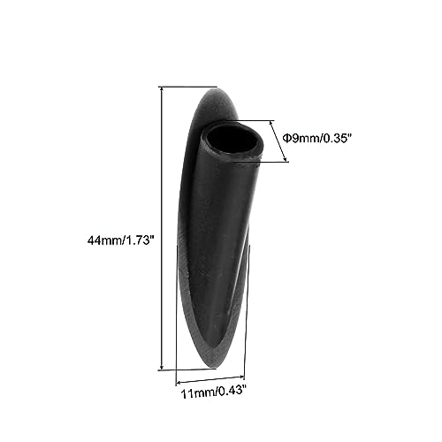 Image of MECCANIXITY 9mm Plastic Pocket Plugs, Wood Plugs Covers Slant Hole Caps for Pocket Hole Jig Working Tool Accessories, Black Pack of 200