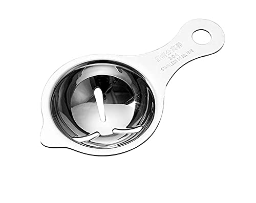 Image of YANCI Egg Separator Egg Yolk White Filter Food Grade Egg Divider Stainless Steel Egg Sieve Kitchen Gadget Cooking, Baker Tool Egg Extractor, Pack of 1