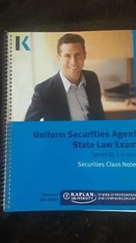 Spiral-bound Uniform Securities Agent State Law Exam Series 63 8th Edition Book