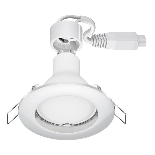 ledscom.de Spot LED encastrable au plafond DEX GU4,914W 450lm blanc chaud rond 77mm Ø cercle de perçage env. 58-75mm Ø