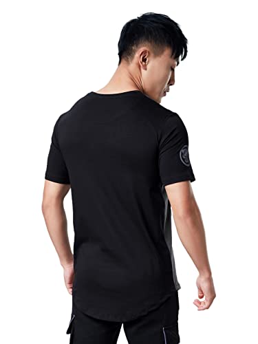 The Souled Store Men's Official Round Neck Panther for T'Challa |Half Sleeve 100% Cotton | Printed Drop Cut T-Shirts