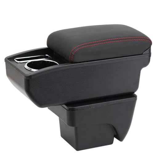 YJYWZH Compatible with SEAT Arona Armrest Car Centre Console Storage Box Large Car Retrofit Interior Parts with Drink Holder