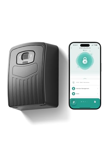 NexusLab Bluetooth Fingerprint Key Lock Box for Outdoors