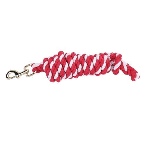 POENVFPO Braided Cotton Rope Ropes with Brass Snap for Horses and Livestock Training, Attaches to Halter or Harness, Soft and Comfortable Grip