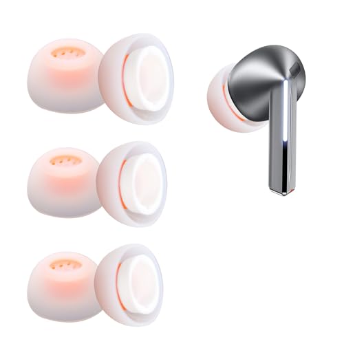 umvowuxa �����p�C���[�`�b�v forSamsung Galaxy Buds3 Pro ��p �����p �V���R���C���[�s�[�X 3�y�A6�Z�b�g (S/M/L�T�C�Y�e1�g) ���􂢉\ ���K�t�B�b�g �m�C�Y�L�����Z�����O�Ή��i�I�����W�N���A�j