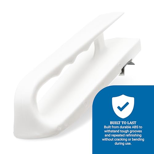 Refinador para tabla de cortar San Jamar con mango estriado plástico blanco miniatura 4