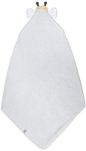 Image of Hudson Baby Unisex Baby Cotton Animal Face Hooded Towel, Bee, One Size
