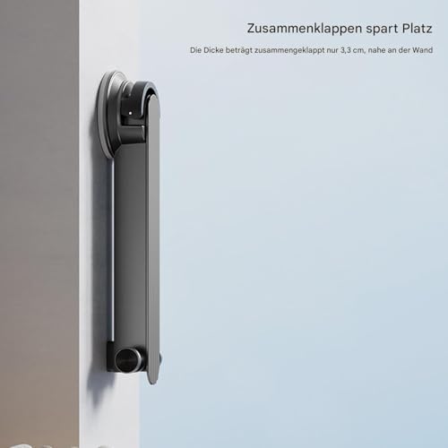 Étagère de séchage murale pliable à ventouse pour linge - 8