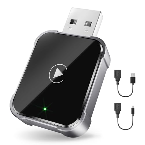 Wireless CarPlay Adapter for iPhone (2025) – Wired to Wireless, Plug & Play