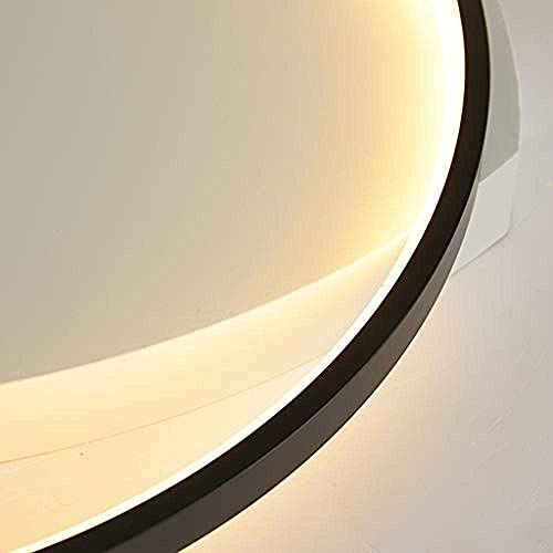 Plafonnier minimaliste moderne noir variable pour éclairage cuisine et salon - 5