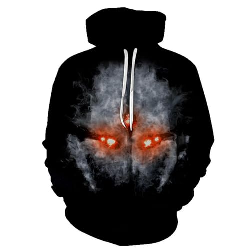 Sweat-shirt à capuche pour homme motif horreur 3D vêtement d'ambiance Halloween confortable