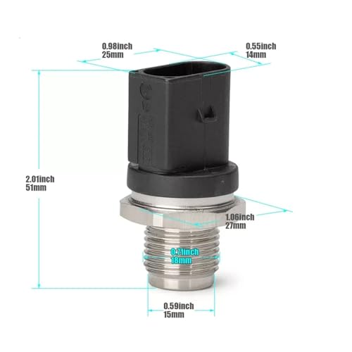 Capteur de pression de rampe d'injection 0281002842 Mercedes Dodge - 3