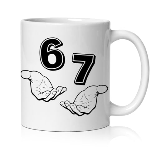 Taza de cerámica para café 11 oz blanco miniatura 1