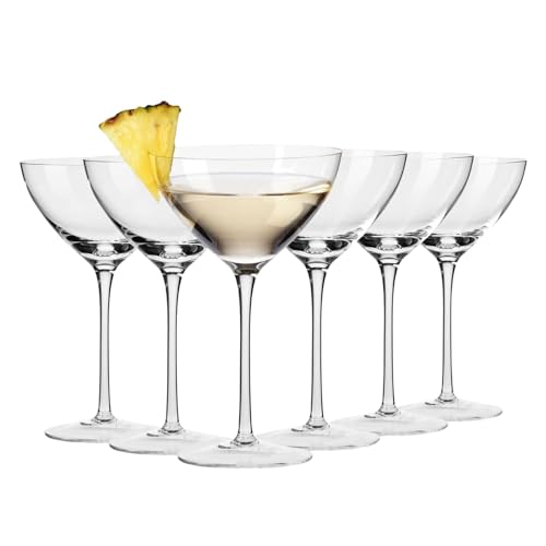 Image of Krosno Martini Glasses Set of 6, 8.3 oz, Harmony Collection