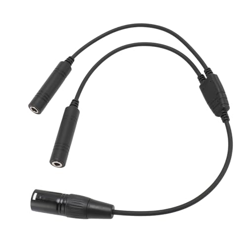 Bewinner Aviation Headset Adapter Cable, Aviation Headset Adapter,Professional GA Dual Plug to for Airbus 5 Pin XLR, Headphone Adapter for Most of Aviation Headsets