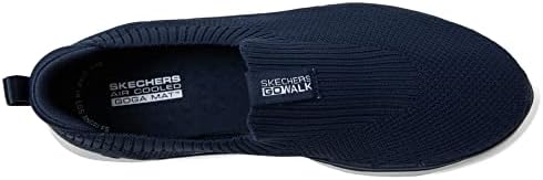 Skechers Women's GO Walk 6-Stunning View Sneaker, Navy/White, 11 | Image 1