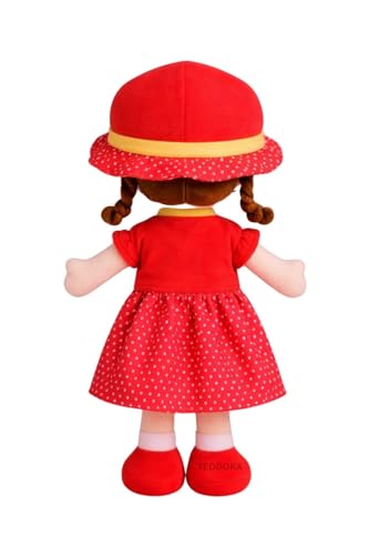 Image of Winky Doll Soft Toy for Girls Boys Kids,Red,Rag Dolls,Cute Plush Stuffed Baby Teddy Gift Birthday, 40cm