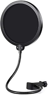 InnoGear Upgraded Microphone Pop Filter Mask Shield, Dual Layered Wind Pop Screen