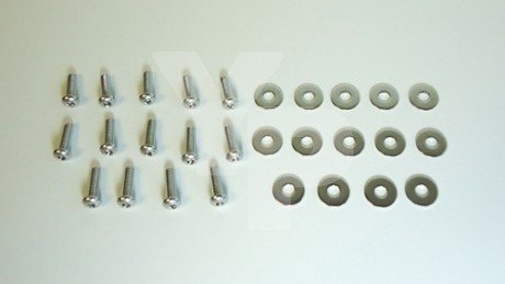 2010-2013 Camaro V6 & SS Polished Stainless Steel Fender to Inner Fender Screws & Washers Kit