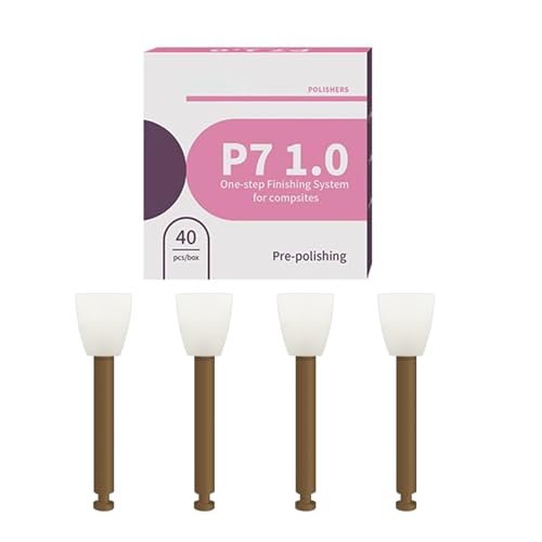 Windplusya 40pcs Dental Disposable Polishing Cups/Points/Discs, Dental Composite Polishing RA Shank for Teeth Sanding (Discs)