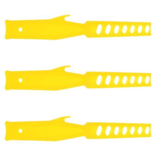 PRETYZOOM Varillas Mezcladoras Plásticas, 3 Piezas Reutilizables para Pintura y Resina Epoxi, Color Amarillo, Tamaño Grande, para Uso en Mezclas Manuales y Proyectos Artísticos