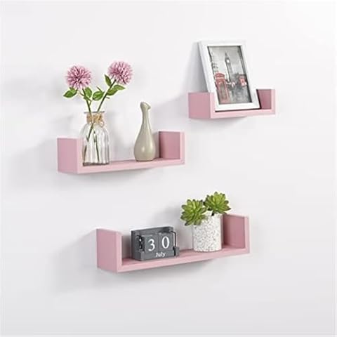 YORKSHIRE HOMEWARE Set of 3 U-Shaped Floating Shelves Cover