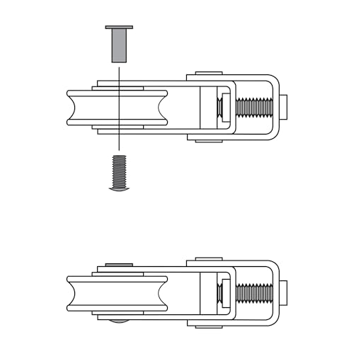 Prime-Line D 1797 1-1/2 In. Patio Roller Kit (2 Pack) by PRIME-LINE - Image 5