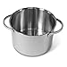 Moneta Allegro Inox Sauce Pan, Casserole avec 2 Poignées, Acier Inoxydable Résistant, Convient à Toutes les Plaques de Cuisson, Lavable au Lave-Vaisselle, 22 cm