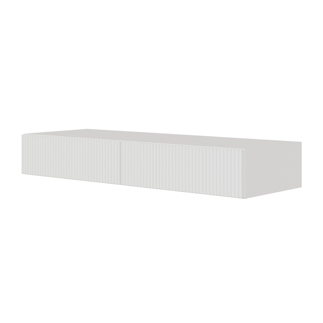 Selsey Schminktisch Makeup Tisch Frisiertisch Hängend Kosmetiktisch 110 cm Mit 2 Schubladen Veldio Weiß